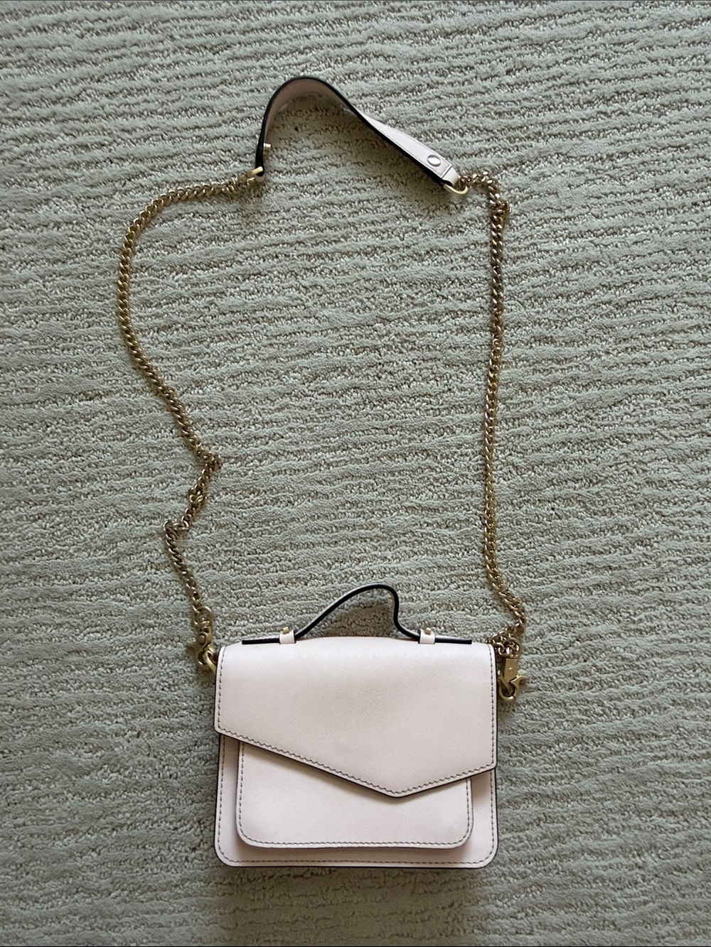 Botkier Cream Crossbody with Gold Chain
